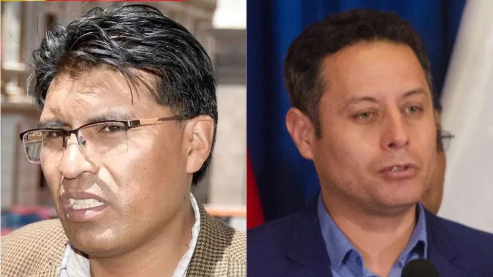 El senador Nilton Condori (Izq.) y el vicepresidente Edmand Lara (Der.). Foto: Composición