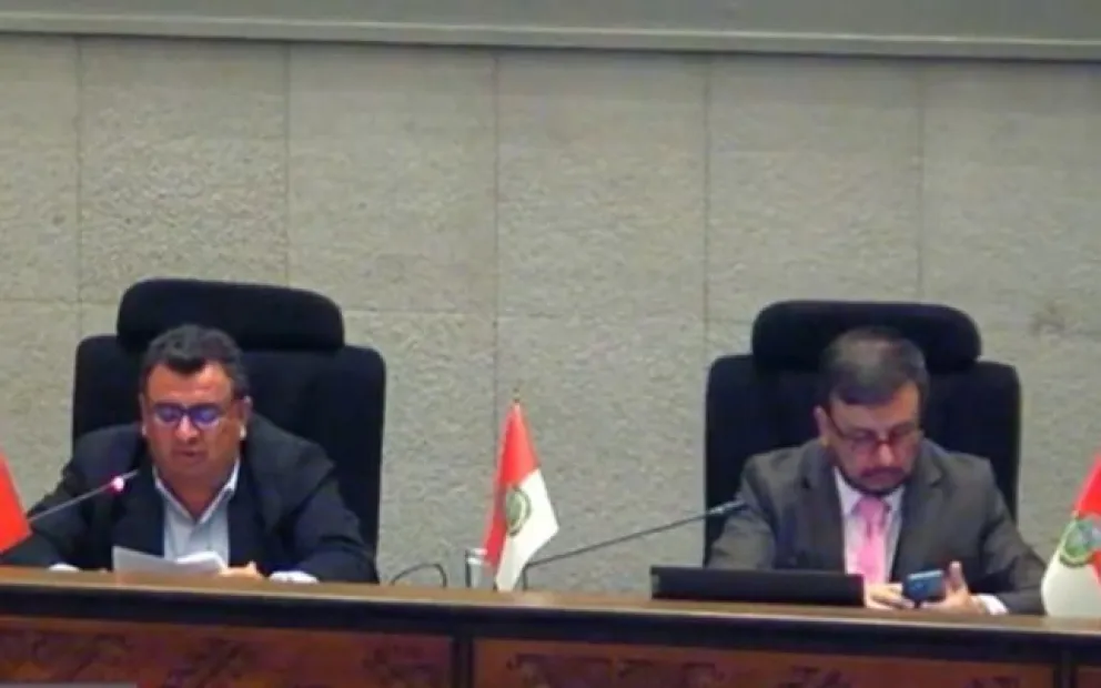 El ministro de Hidrocarhuros, Sergio Medinaceli, en el plenario del Legislativo. Foto: Captura de imagen