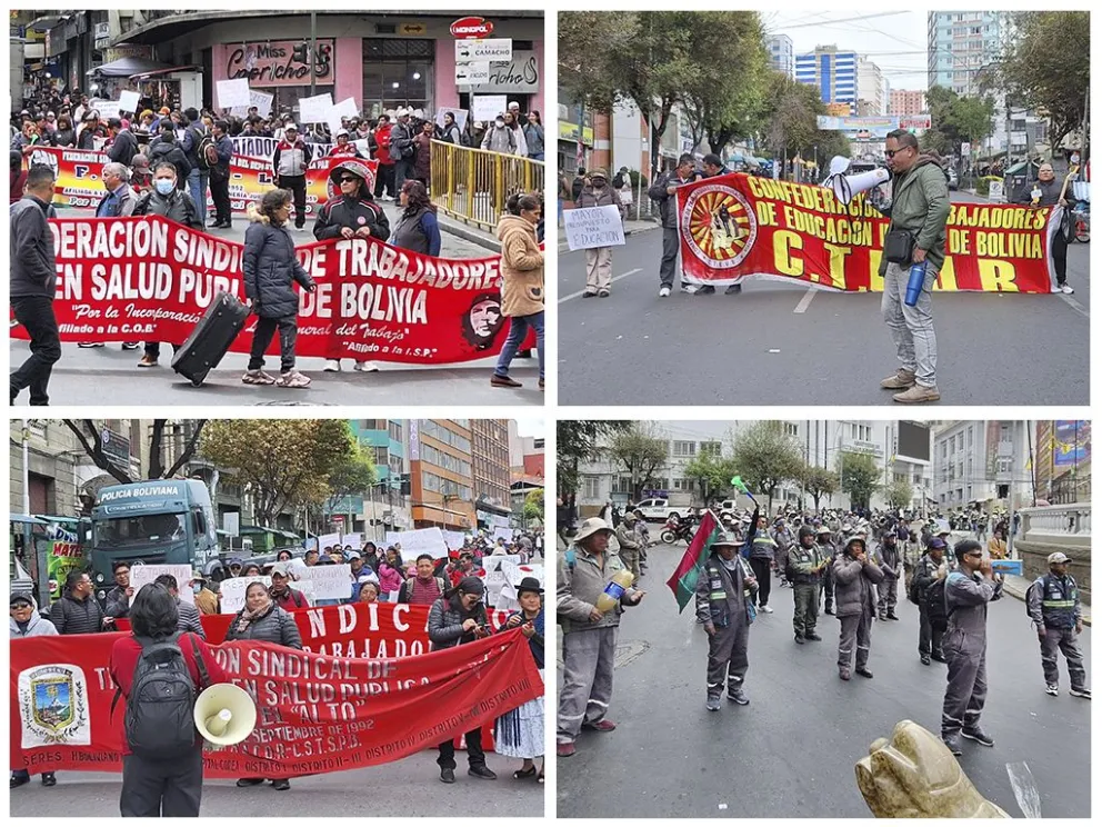 Las movilizaciones de este jueves. Fotos: Visión 360 