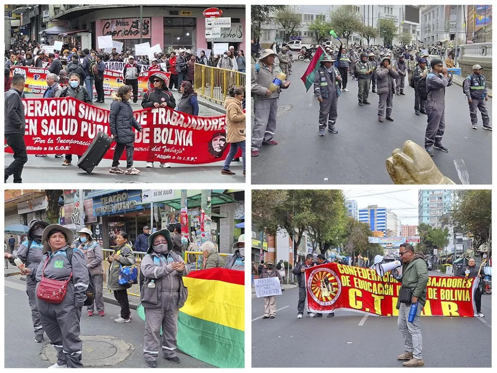 Las movilizaciones de este jueves. Fotos: Visión 360 