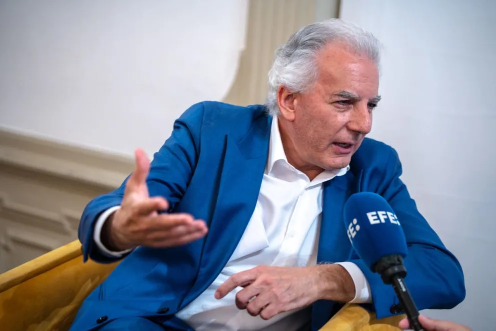 Fotografía del 31 marzo de 2026 del presidente de la Fundación Internacional para la Libertad y de la Cátedra Vargas Llosa, Álvaro Vargas Llosa, hijo del fallecido escritor Mario Vargas Llosa. Foto: EFE