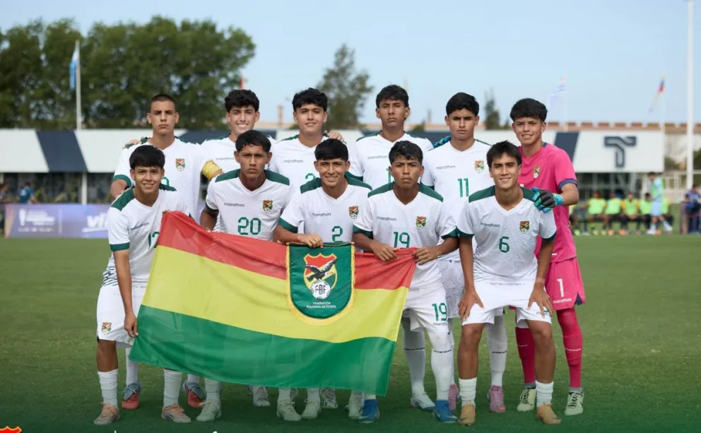 Un equipo juvenil de la Selección nacional. Foto: FBF.