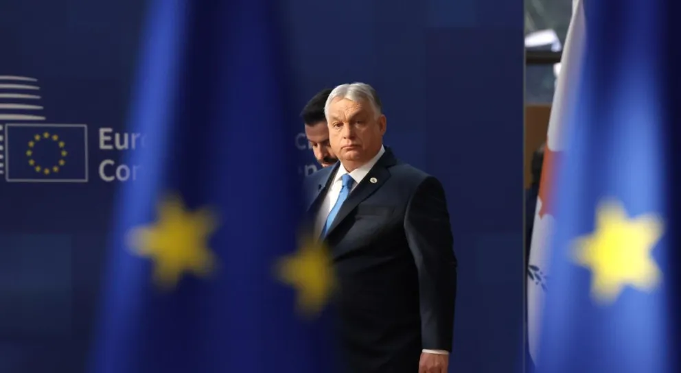 El actual primer ministro húngaro, Víktor Orbán, a su llegada a una reunión del Consejo Europeo. Foto: EFE