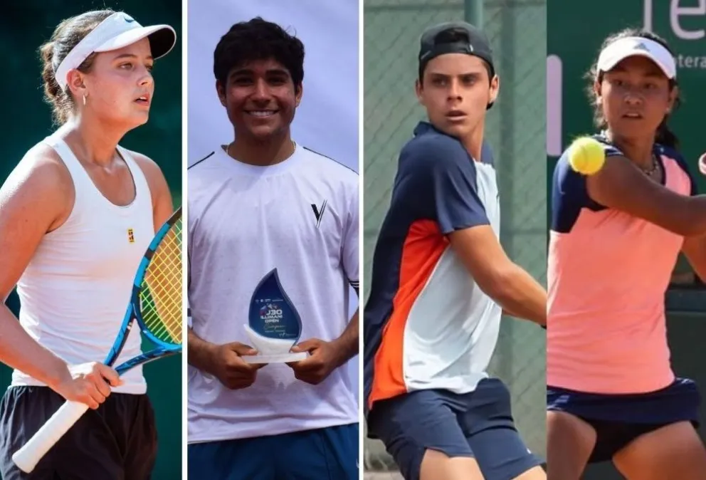 Salaberry (izq.), Ciancaglini, Suárez y Sumoya. Foto: FBT.