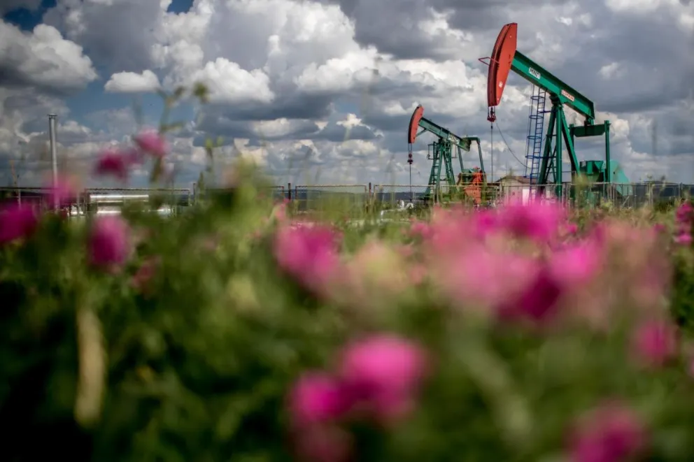 Vista general de la estación de bombeo de petróleo de la empresa checa MND en Uhrice, República Checa. Foto: EFE
