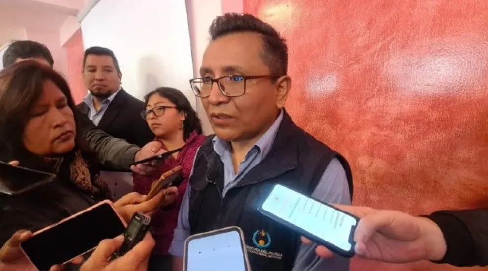 El defensor del Pueblo, Pedro Callisaya. Foto: Yenny Escalante