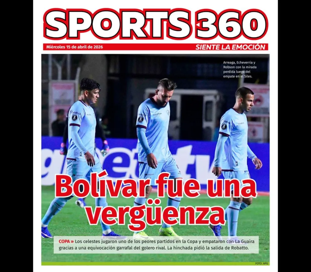 Jugadores de La Guaira celebrando el punto conseguido en el Siles. Foto: Agencia Marka Registrada