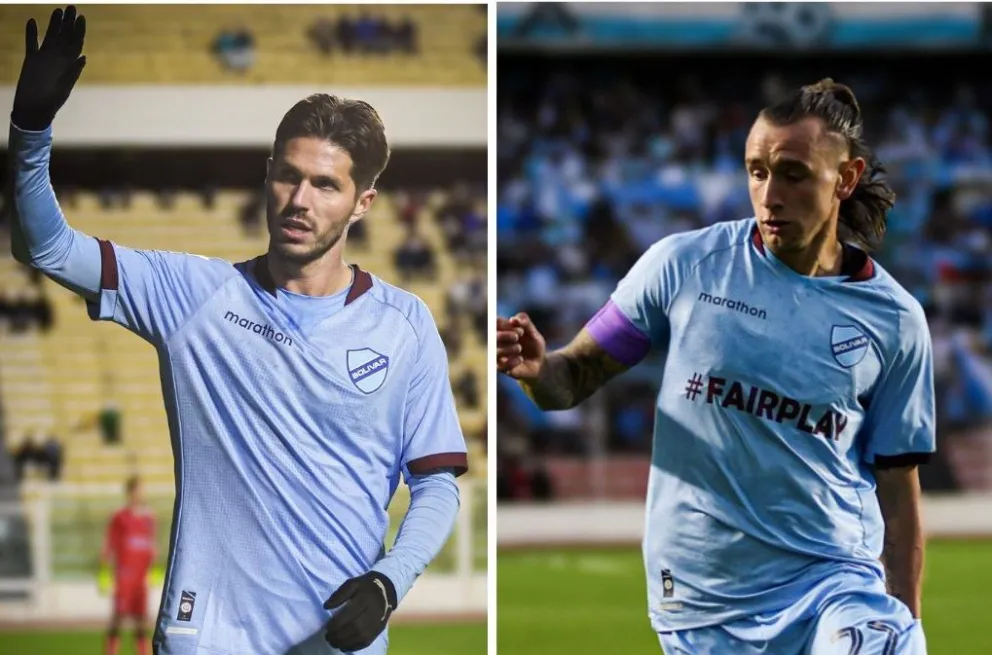 Rodríguez (izq.) y Gariglio, en pasados encuentros de la Academia. Fotos: Club Bolívar.