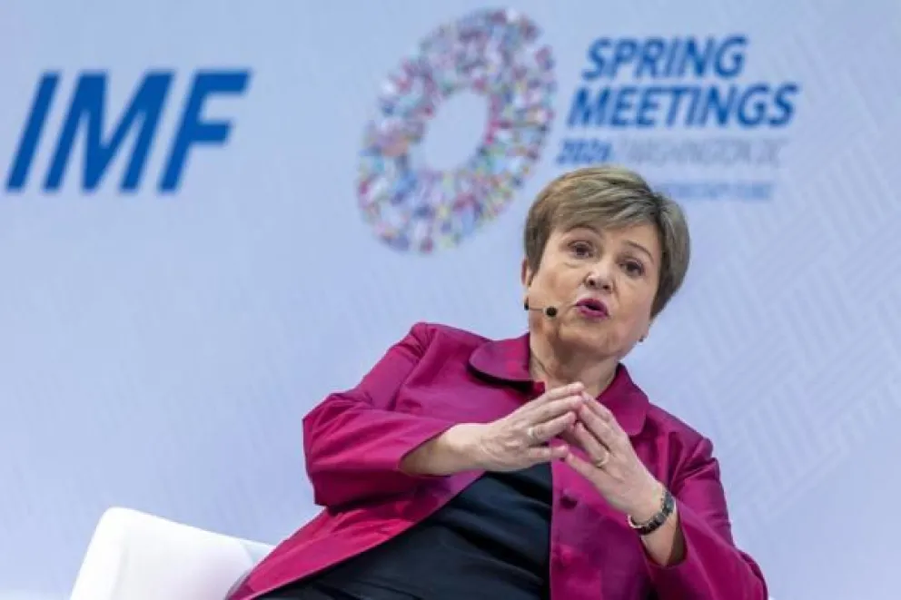 Fotografía del 9 de abril de 2026 de la directora gerente del Fondo Monetario Internacional, Kristalina Georgieva. Foto EFE