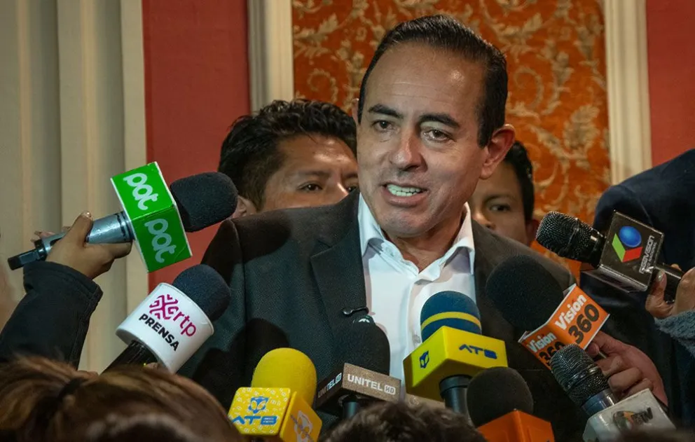 El alcalde electo de La paz César Dockweiler. Foto: ABI