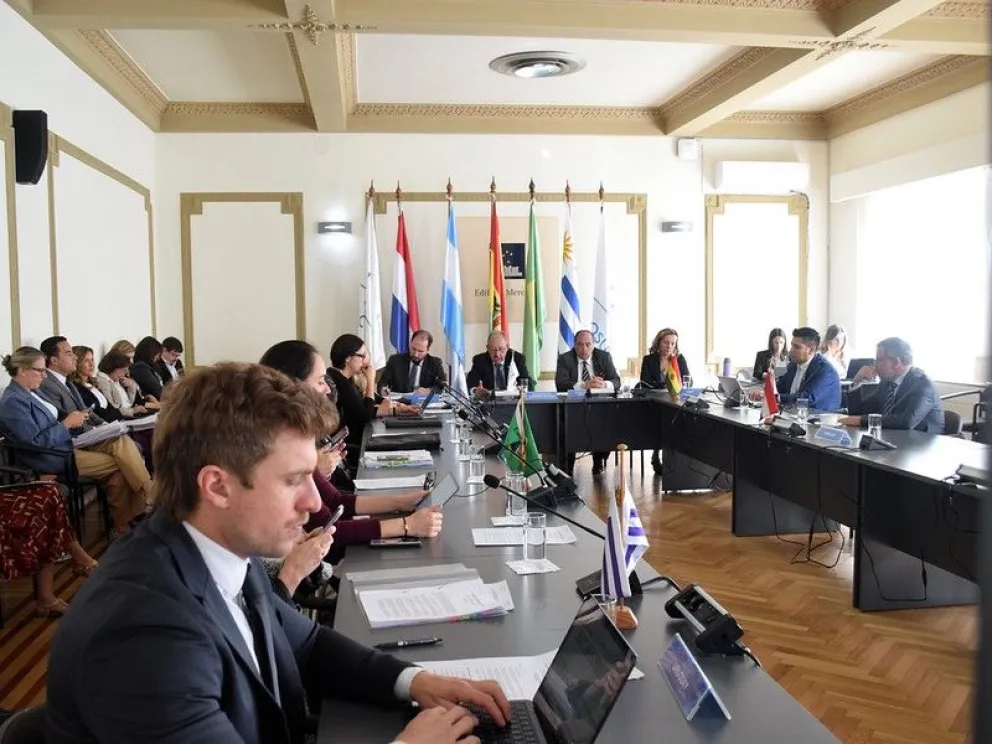 El encuentro se llevó adelante en Uruguay, en la sede de la Secretaría. Foto: Mercosur 