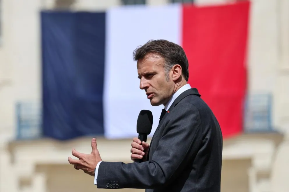 Emmanuel Macron, presidente francés.