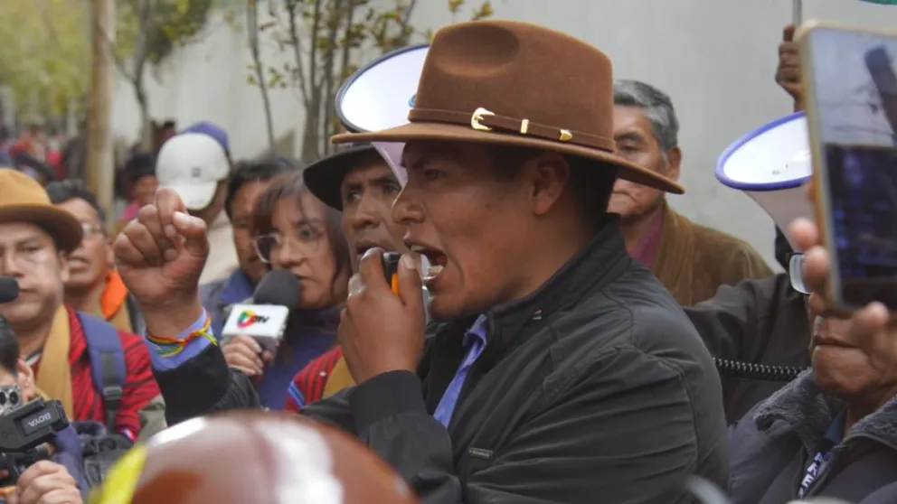 René Yahuasi, aspirtante a la Gobernación de La Paz. Foto: APG