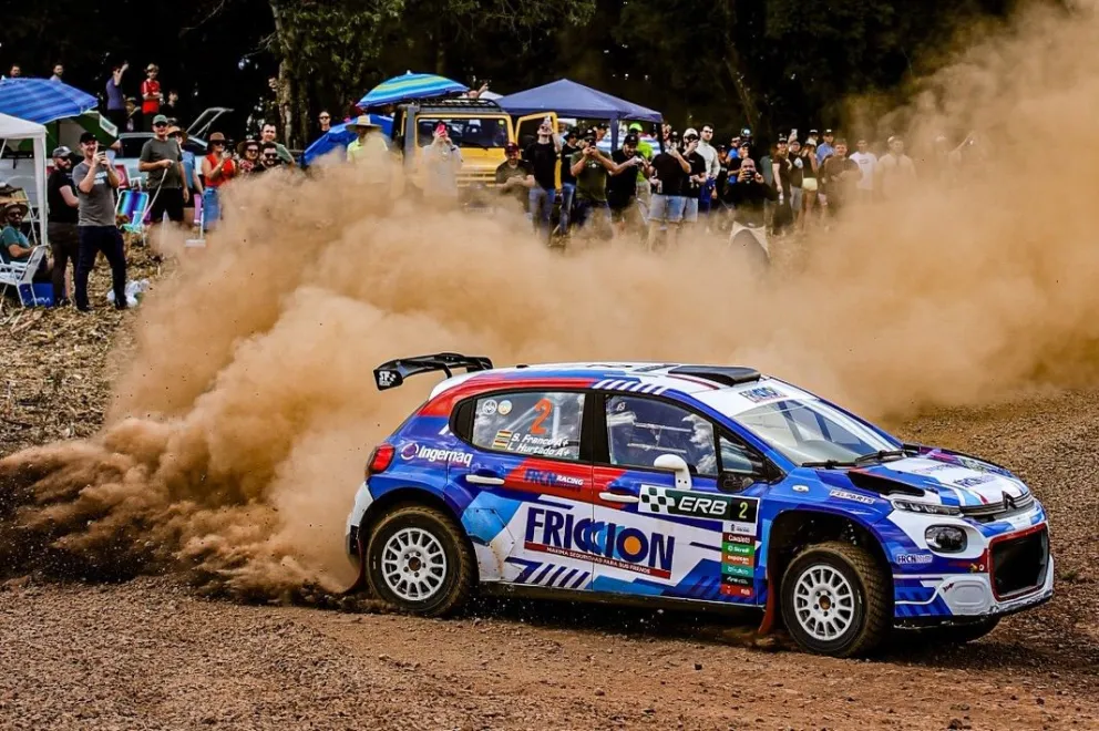 Franco durante el Rally Erechim de Brasil. Foto: Codasur.