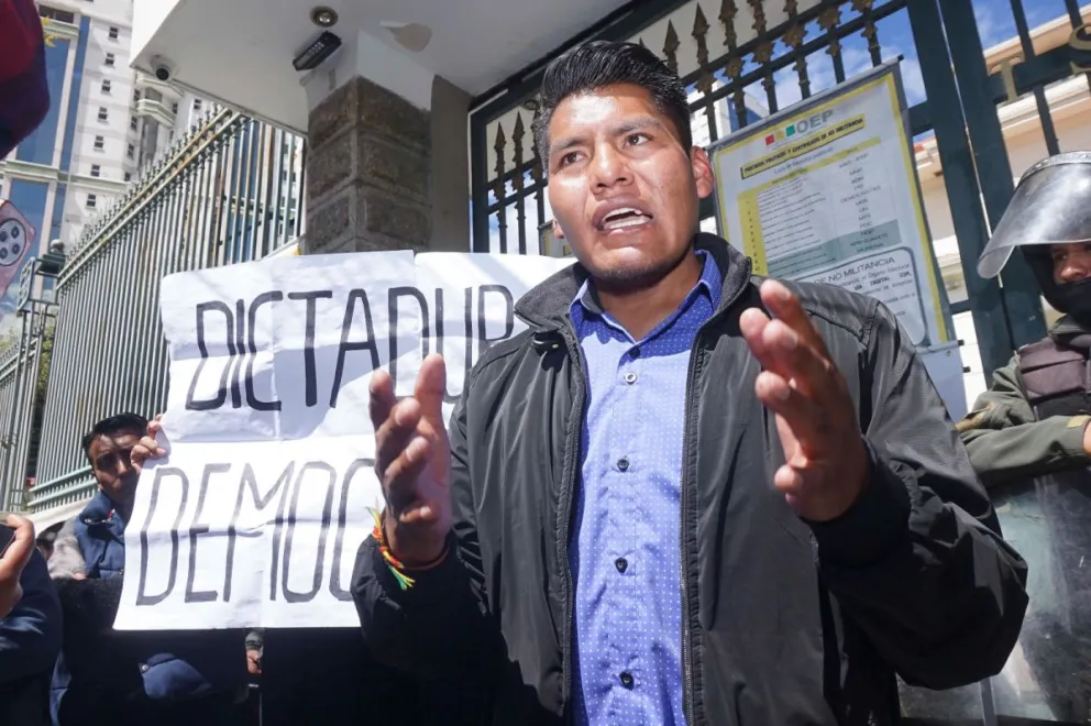 El aspirante a la Gobernación, René Yahuasi. Foto: APG