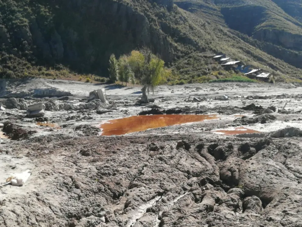 El 16 de marzo del año pasado, alrededor de las 05:00 de la madrugada, 1.3 toneladas de pasivos ambientales de la Comibol, bajaron a la comunidad, donde destrozaron las casas y afectaron a los animales y un vecino perdió la vida. Foto: Sope