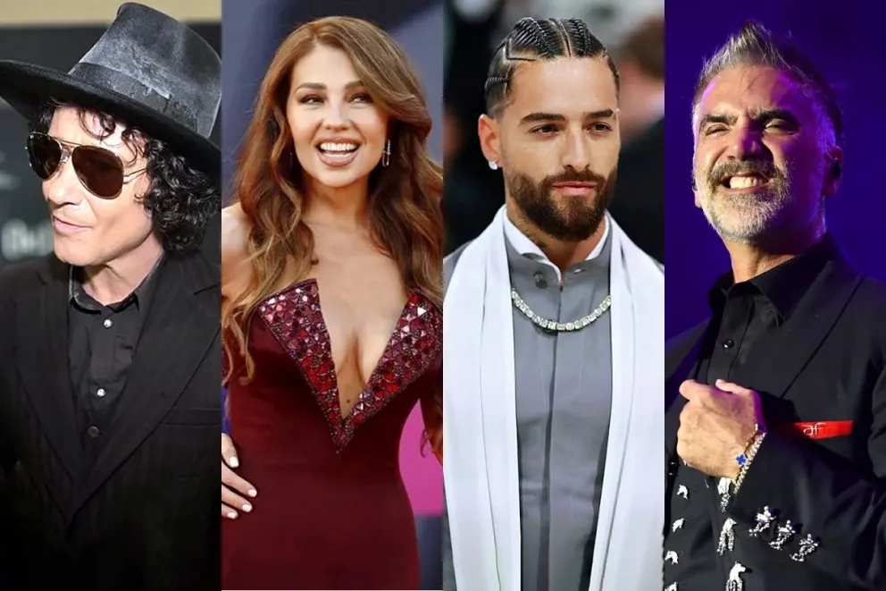 Bunbuny, Thalía, Maluma y Alejandro Fernández encabezan los estrenos de la música latina. Fotos: EFE. Montaje: Visión 360
