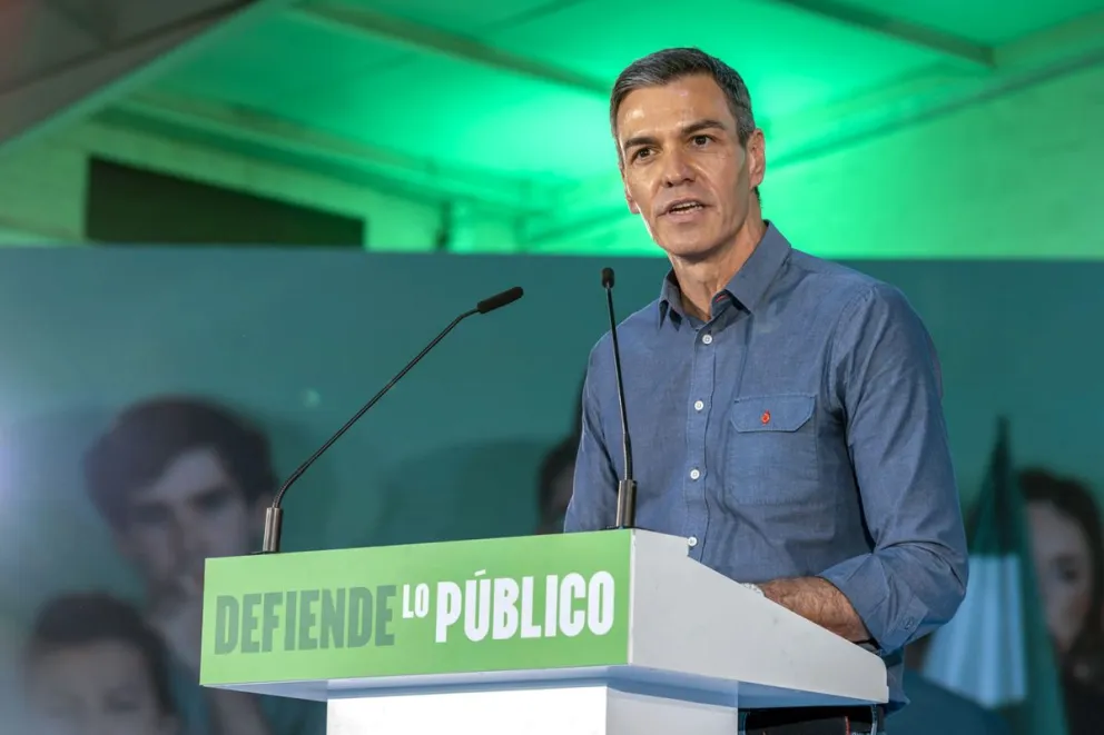 El jefe del Ejecutivo español, Pedro Sánchez, anunció que España propondrá en Bruselas, que la UE "rompa" su acuerdo de asociación con Israel ante "las violaciones de derechos humanos. Foto EFE