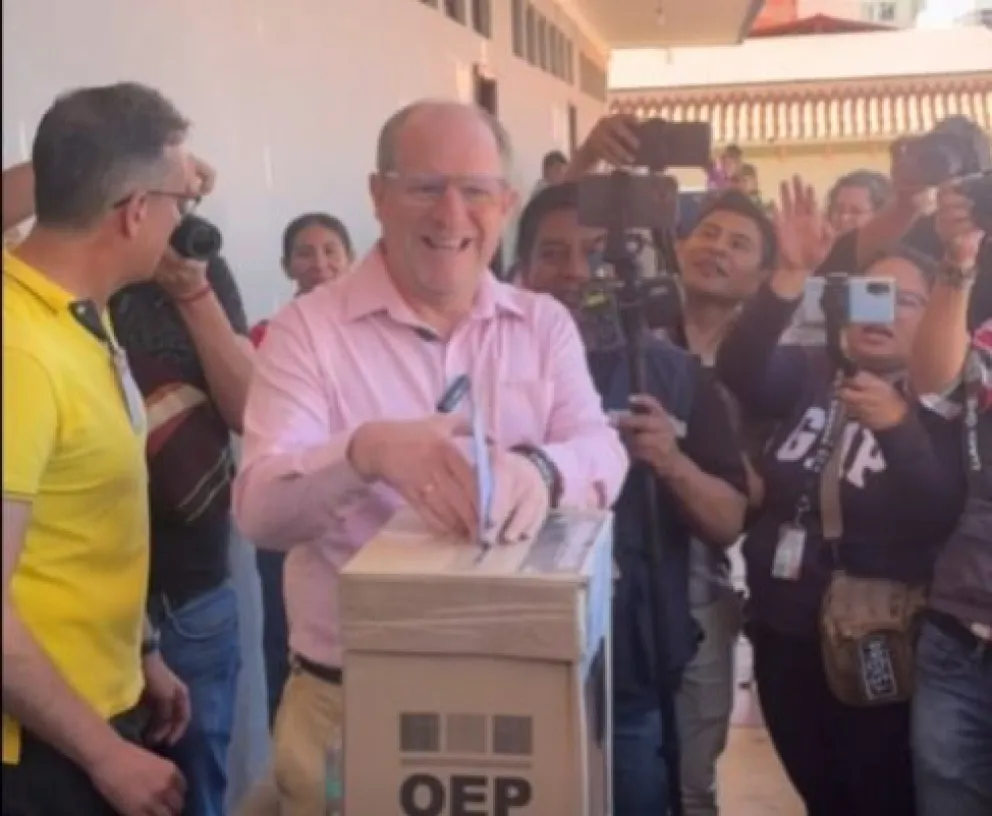 El candidato a la Gobernación de Tarija, Adrián Oliva. Foto: Captura de video 
