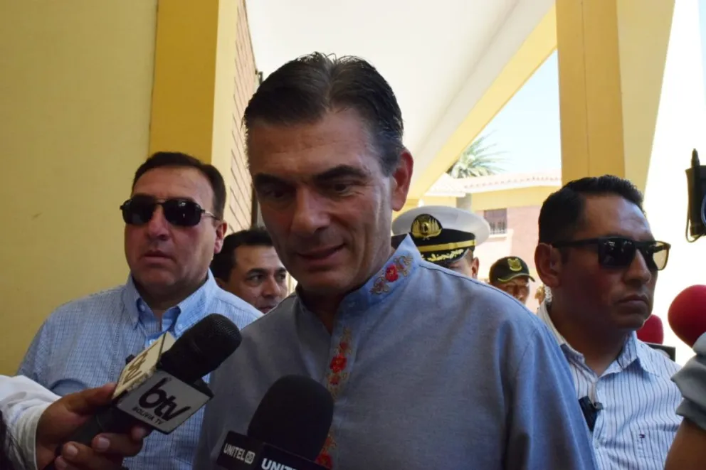 Paz declara a los medios este domingo. Foto: Oficina del Presidente 