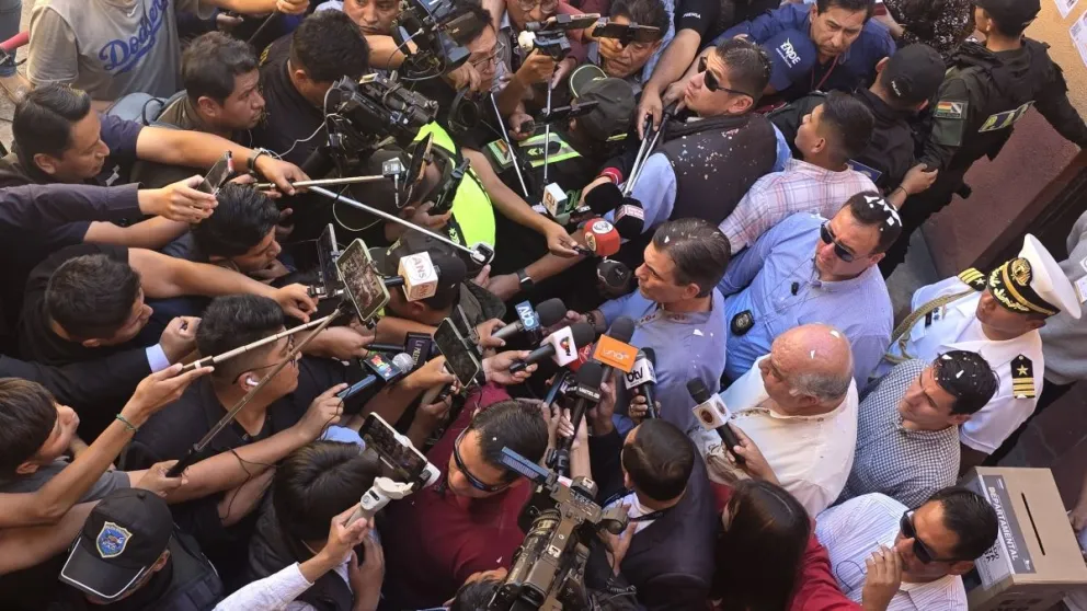 Paz declara a los medios este domingo. Foto: Oficina del Presidente 