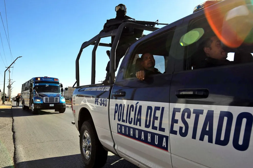 Integrantes de la Secretaría de Seguridad Publica Estatal, realizan un operativo en el estado de Chihuahua (México). Imagen de archivo. Foto: EFE