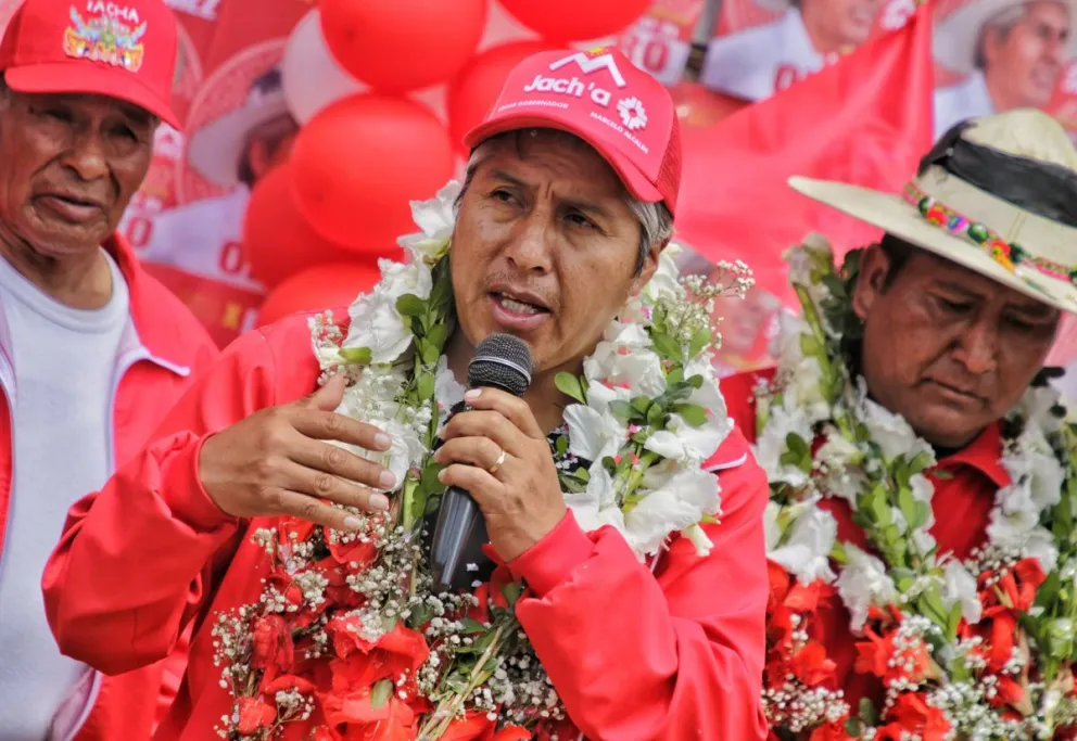 El candidato de Jacha, Édgar Sánchez. 