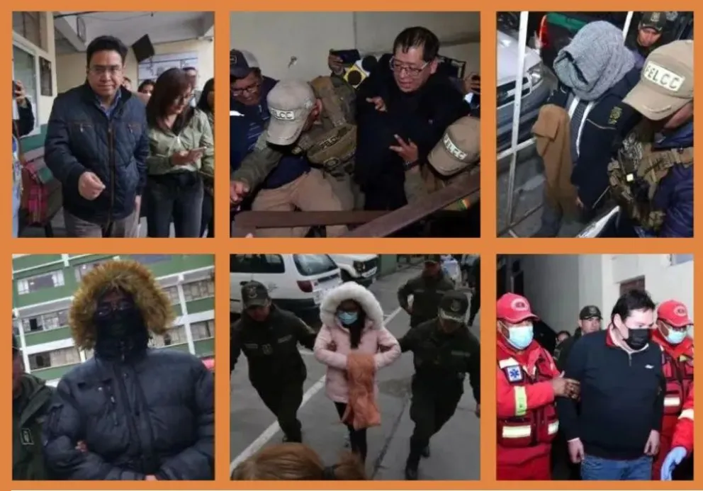 César Siles, Yván Córdova, Iván Campero, José Uriarte, Claudia Castro y Marcelo Lea Plaza. Foto: Archivo