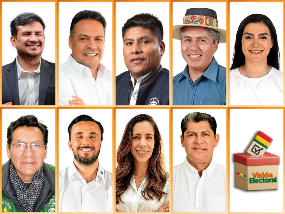 Los nueve gobernadores electos. Montaje: Visión 360 