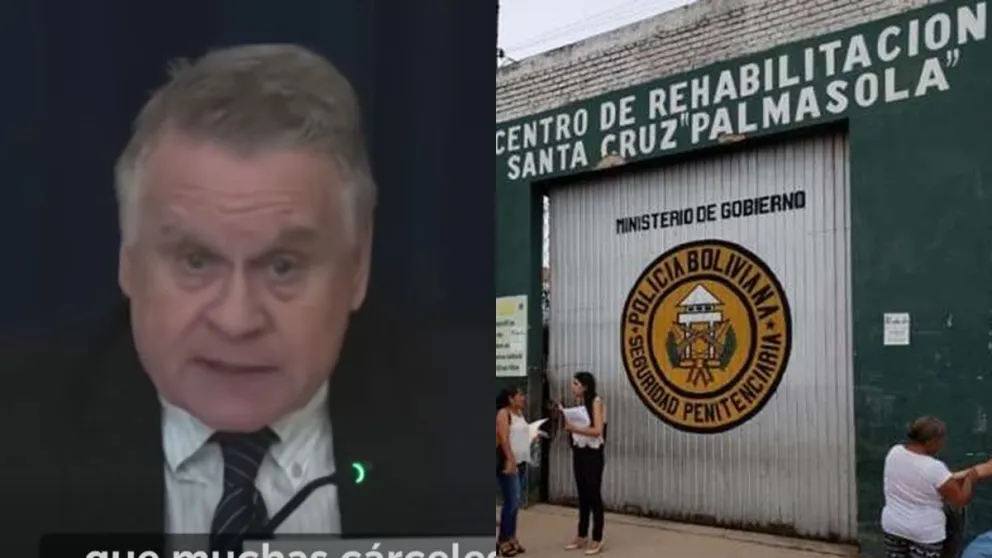 El representante Christopher H. Smith se refirió al penal de la capital cruceña. Foto: Composición