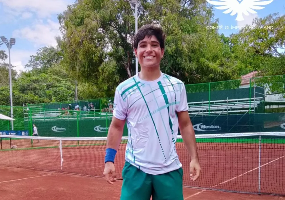 Ciancaglini luego de ganar su partido en los Juegos. Foto: COB.