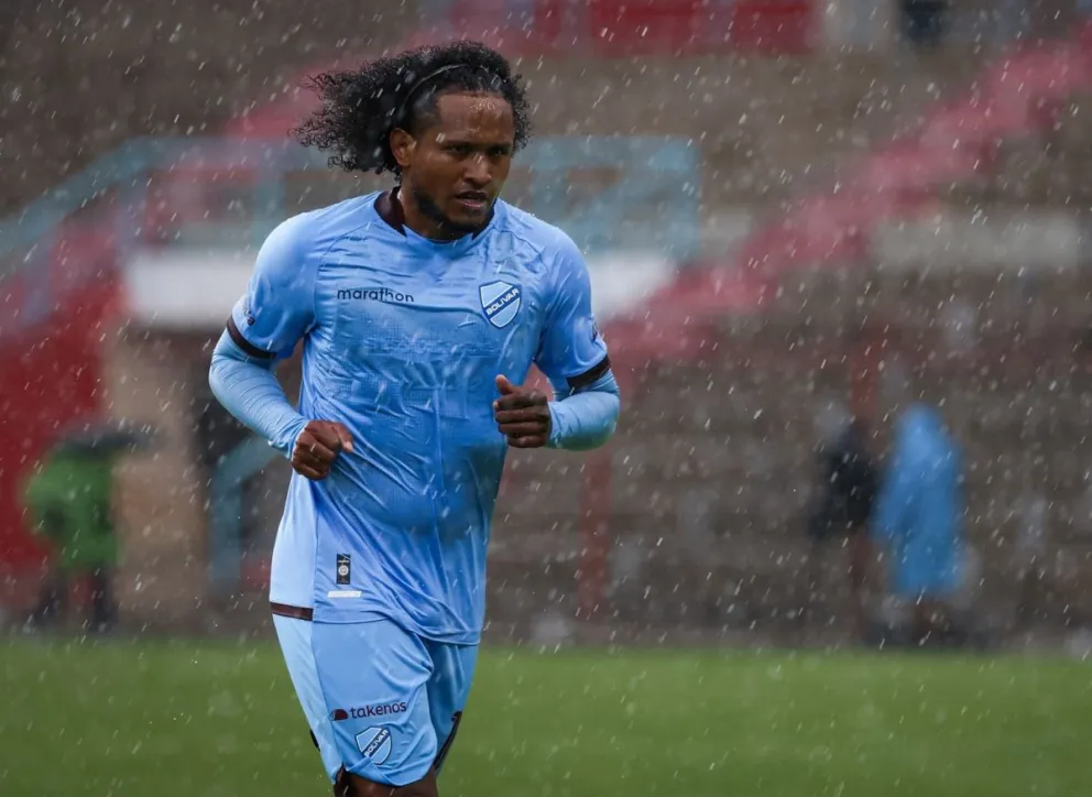 Alemán en el cotejo contra ABB en El Alto. Foto: Club Bolívar.