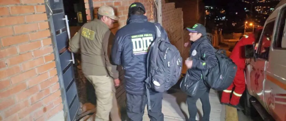 El hecho sucedió la noche del lunes en la zona de Ovejuyo de La Paz. Foto: Unitel