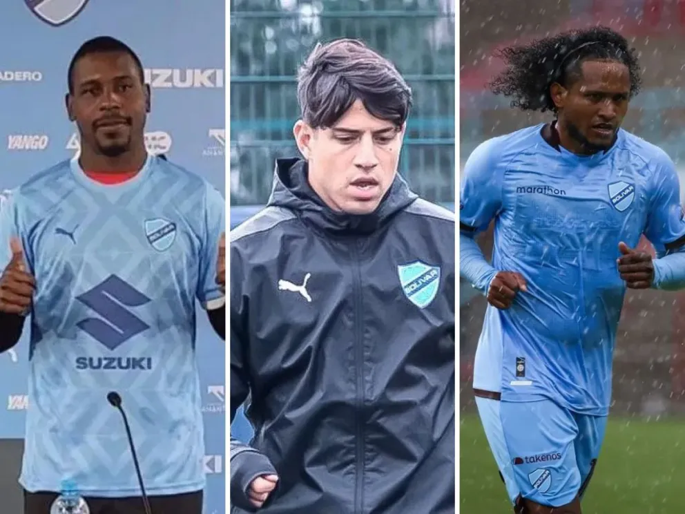 Anderson Ordoñez, Rubén Ramírez y Christian Alemán, tres que no cumplieron en Bolívar. Fotos: AD