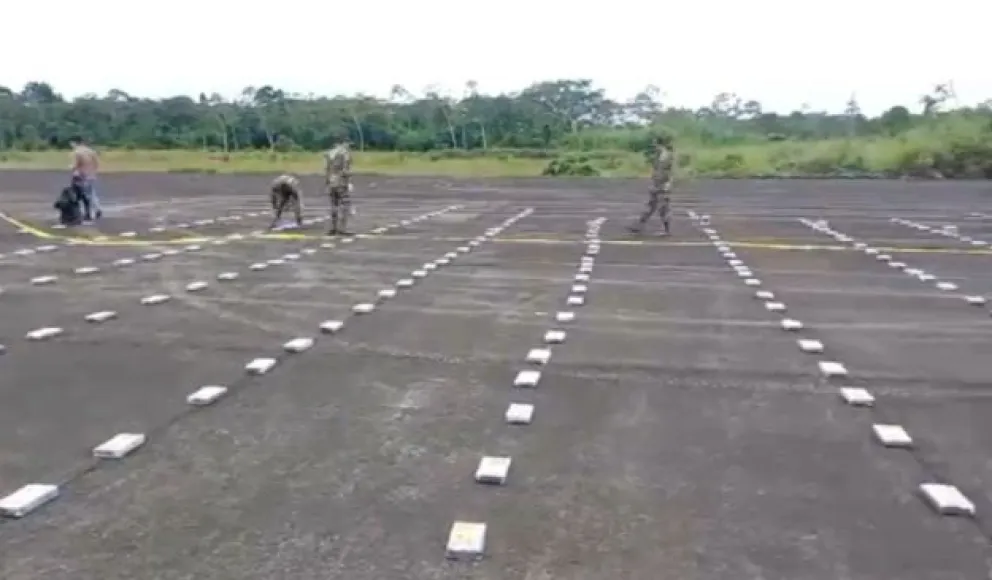 La droga incautada en uno de los últimos operativos en el Chapare. Foto: Captura de imagen 