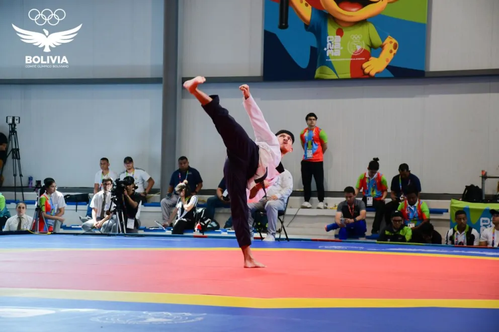 Cusi durante su demostración en los Juegos de Panamá. Foto: COB.