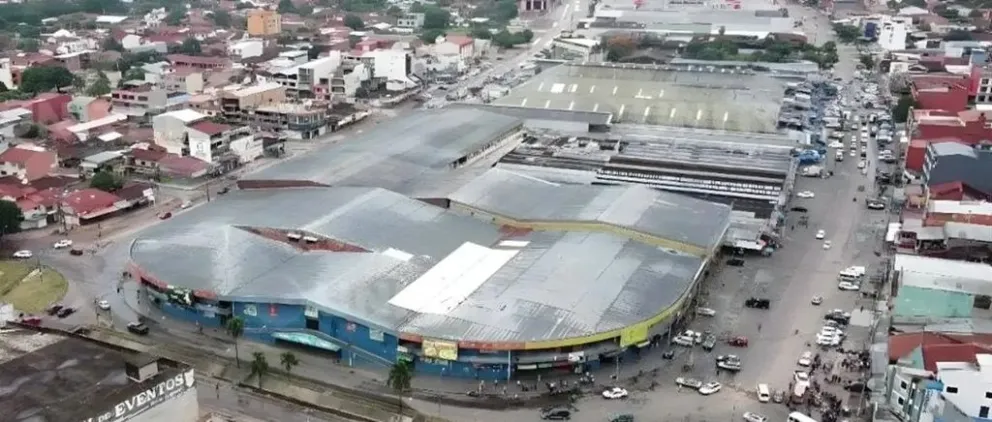 Una vista del Mercado Mutualista, situado en el Tercer Anillo de Santa Cruz. Foto: Unitel
