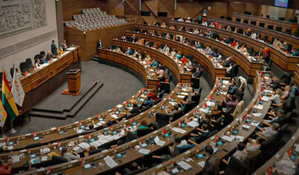 Diputados aprobó un crédito por más de $us 100 millones. Foto: Cámara de Diputados