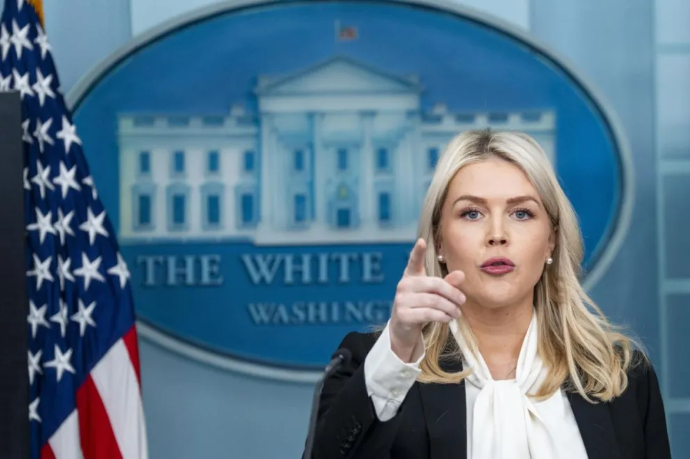 Fotografía de archivo de la portavoz de la Casa Blanca, Karoline Leavitt. Foto: EFE
