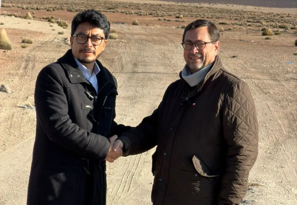 Los cancilleres de Chile, Francisco Pérez Mackenna, y de Bolivia, Fernando Aramayo. Foto: Cancillería