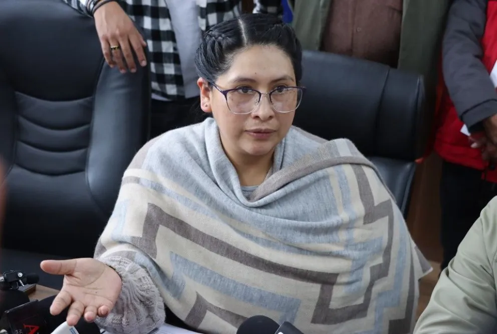 La actual alcaldesa de El Alto, Eva Copa. Foto: GAMEA