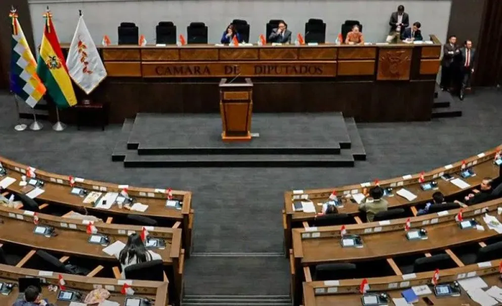 Pleno de la Cámara de Diputados en sesión. Foto: Unitel