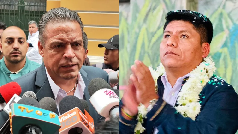 Los gobernadores electos de La Paz y Cochabamba, Luis Revilla y Leonardo Loza, respectivamente. Foto: Composición