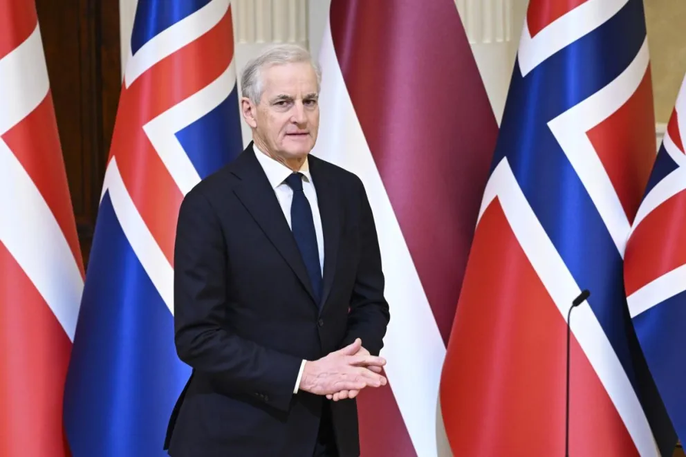 El primer ministro noruego, Jonas Gahr Store. Foto: EFE 