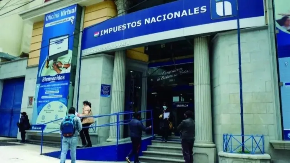 El frontis de Impuestos Nacionales. Foto: Impuestos Nacionales