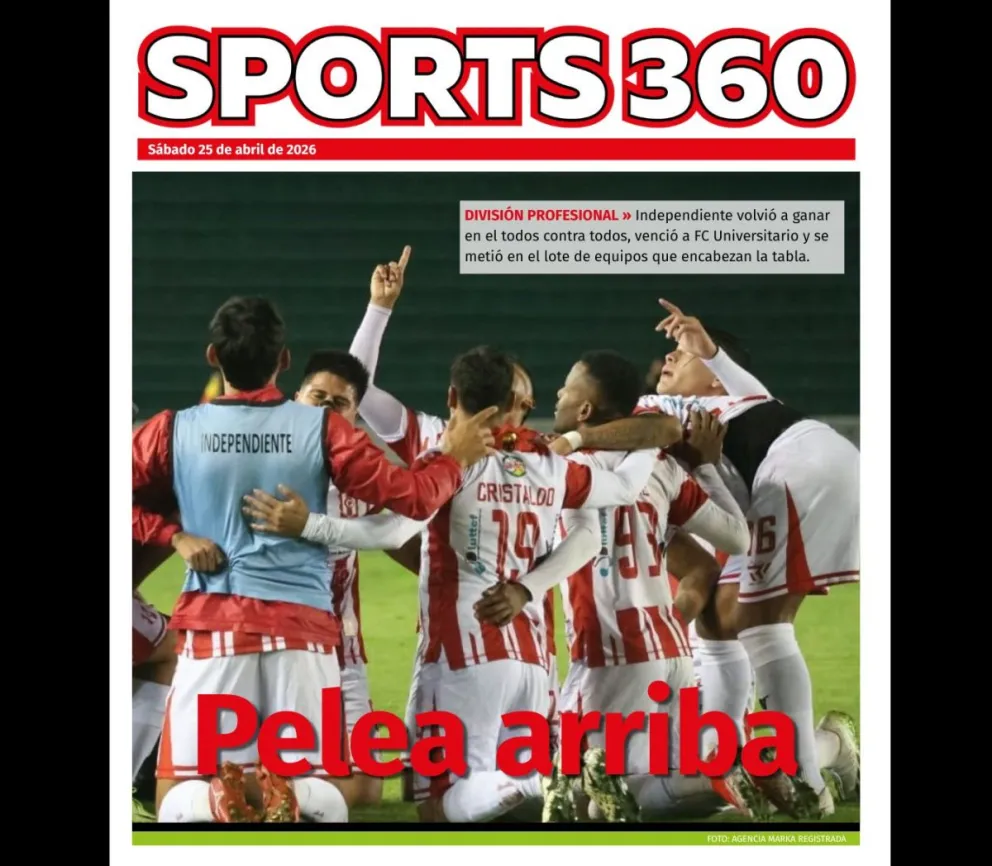 Jugadores de Independiente celebran su primer gol marcado por Juan Villavicencio. Foto: APG