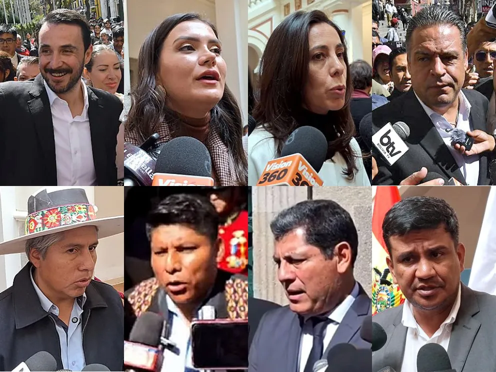 Los gobernadores electos, el viernes pasado. Fotos y montaje: Visión 360 