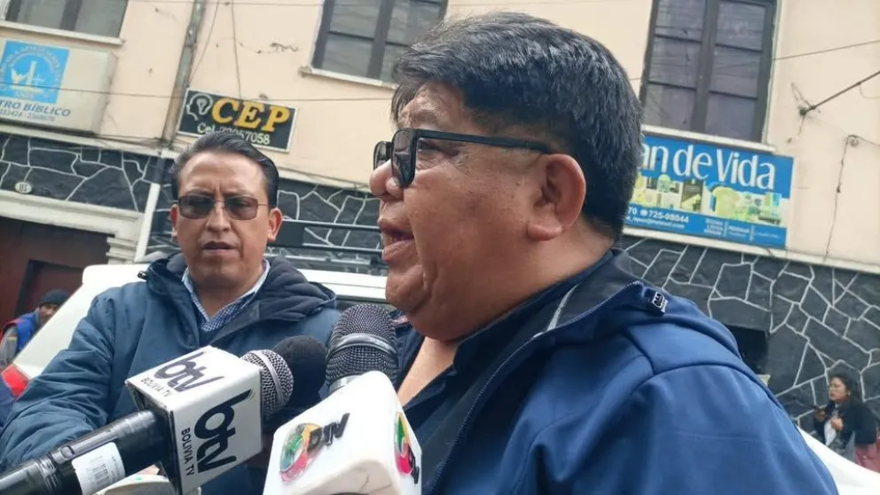 Edson Valdez, dirigente de la Federación del Transporte de La Paz. Foto: RRSS