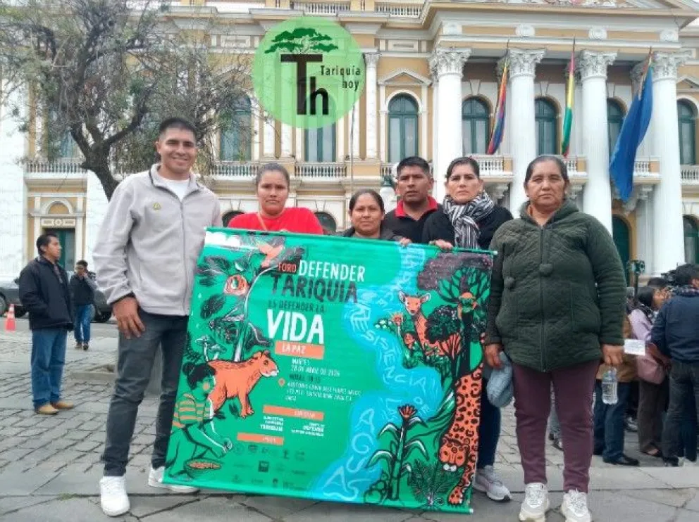 Representantes de Tariquía en La Paz. Foto: Tariquía Hoy