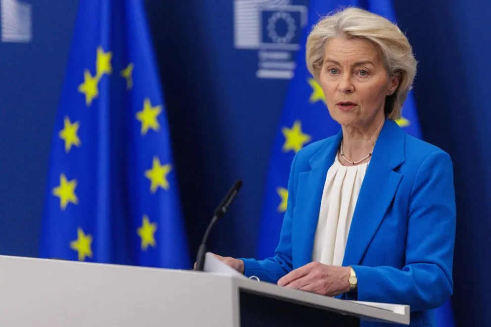 La presidenta de la Comisión Europea, Ursula von der Leyen. Foto: EFE